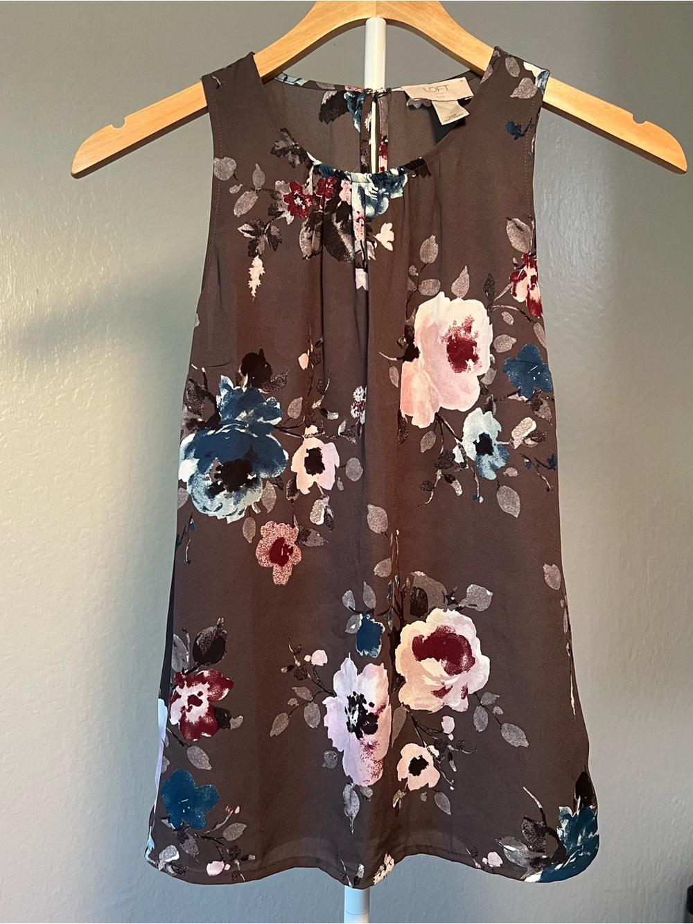 Loft Floral Sleeveless Shell Top